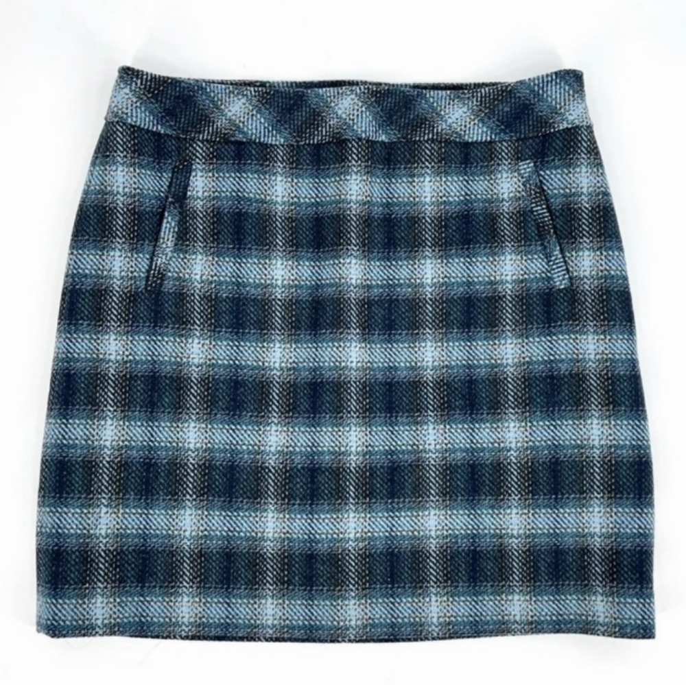 Talbots Tartan Plaid Wool Pencil Skirt Sz 14